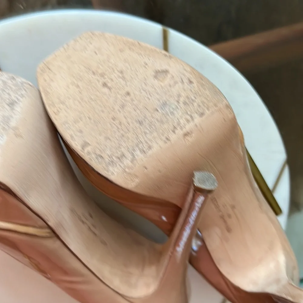 Vera Wang Lavender patent leather platforms